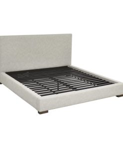 Giường Ngủ Hiện Đại Bọc Vải Cao Cấp, Màu Trắng Sữa 1m6 x 2m