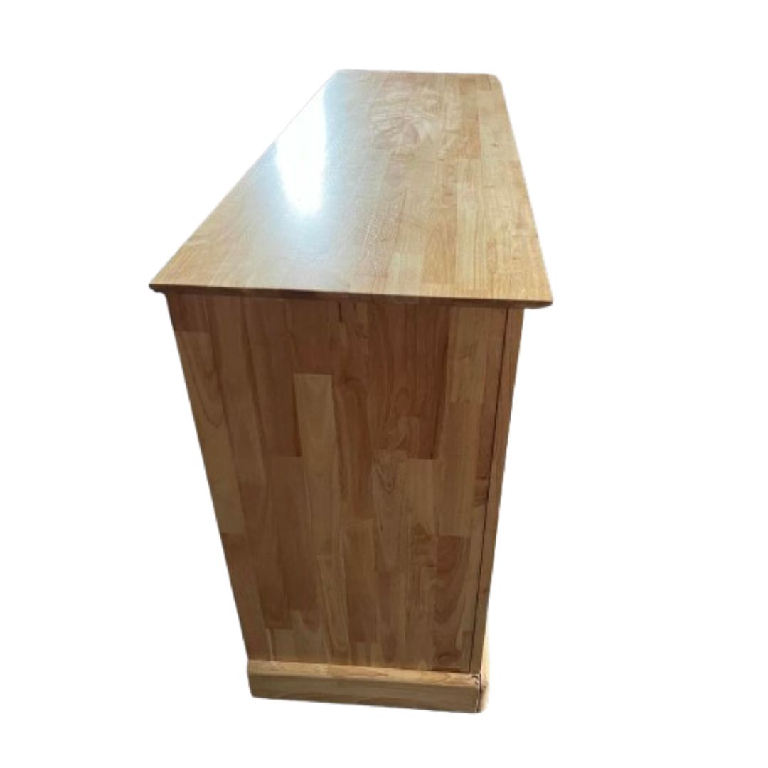 Tủ 3 ngăn gỗ cao su tự nhiên - Ảnh 3