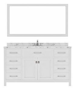 Alternative view of Tủ Lavabo JASPER- 60S Trắng mặt đá thạch anh, 1 bổn rửa, 60 inch