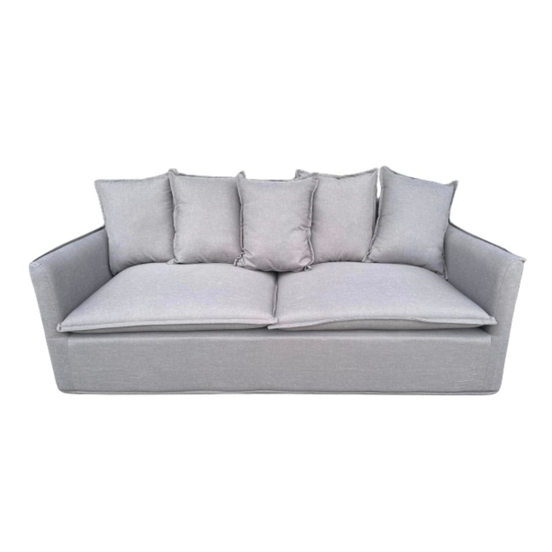Ghế sofa 3 chỗ đen vải chống cháy cao cấp