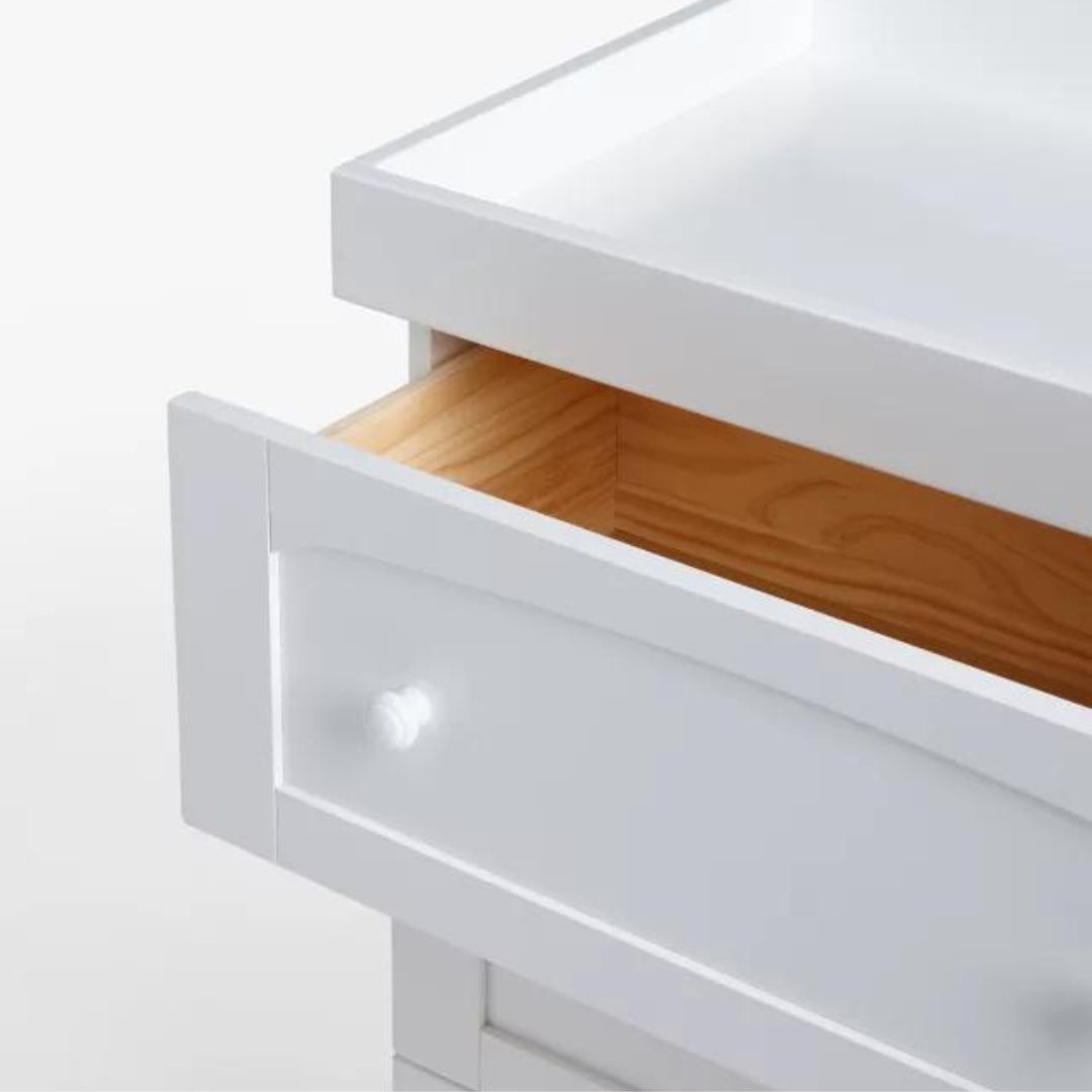 Tủ 3 hộc chân tròn trắng 074 - Ảnh 4