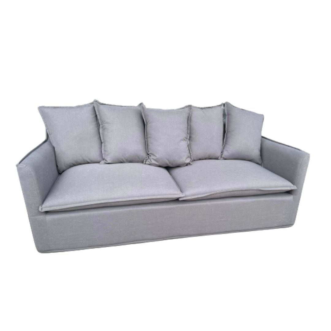 Ghế sofa 3 chỗ đen vải chống cháy cao cấp - Ảnh 2