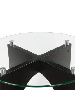 Alternative view of Bộ 3 Bàn Trà Cao Cấp Kính Cường Lực 10 Ly Màu Đen