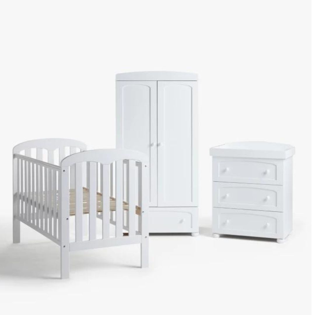 Tủ 3 hộc chân tròn trắng 074 - Ảnh 2