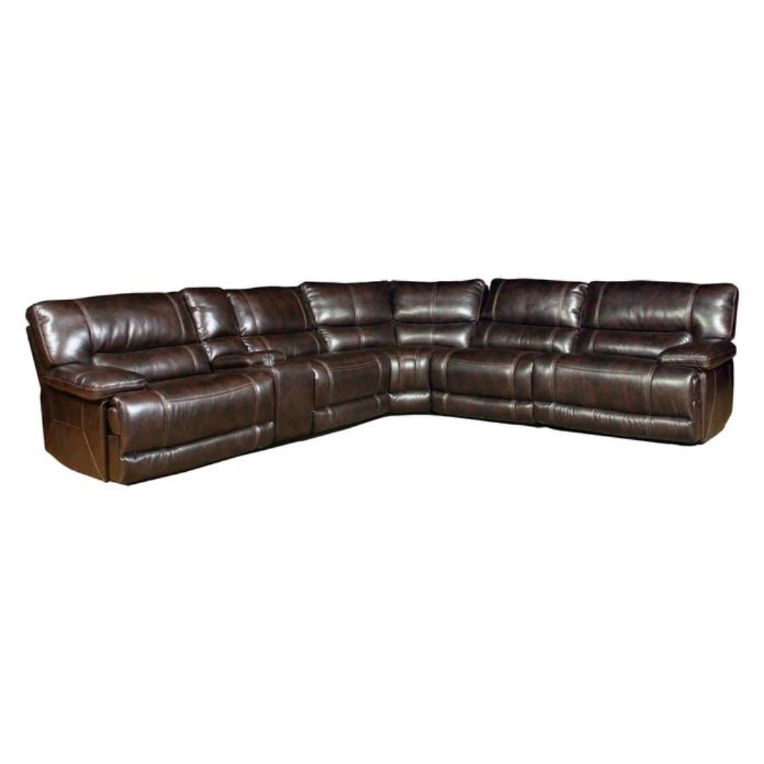Ghế sofa góc chữ L 1115 da bò tiếp xúc cao cấp - Ảnh 4