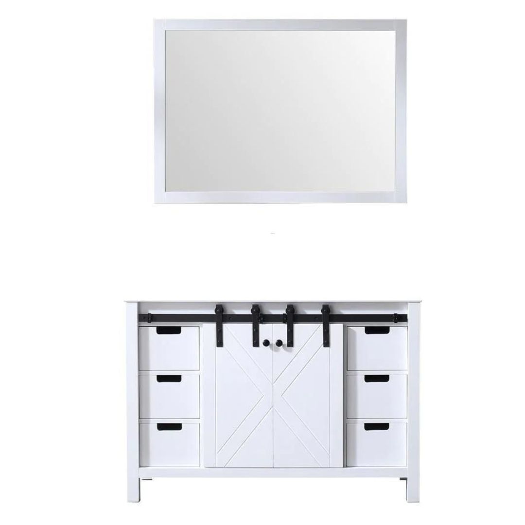 Tủ Lavabo LM48SA trắng mặt đá thạch anh cao cấp 48 inch - Ảnh 9