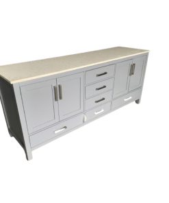 Alternative view of Tủ trang trí, tủ bếp LJ80DB xám xuất khẩu cao cấp, 80 inch