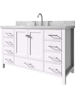 Alternative view of Tủ Lavabo V7199-42 trắng mặt đá thạch anh cao cấp 42 inch