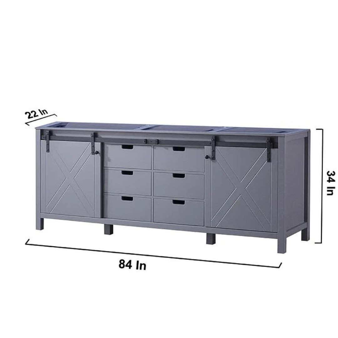 Tủ Bếp LM84DB Xám Xanh mặt đá thạch anh, bồn Inox 84 inch - Ảnh 7