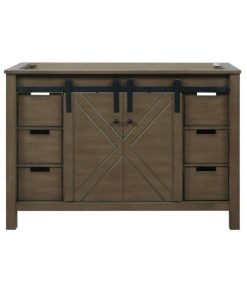 Tủ Lavabo LM48SK nâu mặt đá thạch anh cao cấp 48 inch
