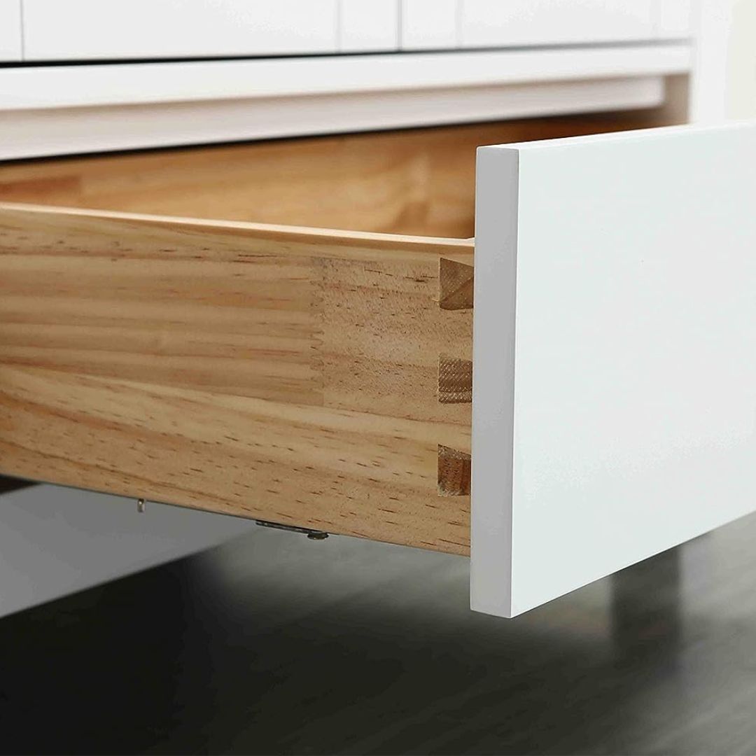 Tủ bồn rửa V7311-30 màu trắng mặt đá thạch anh cao cấp, 30 inch - Ảnh 5