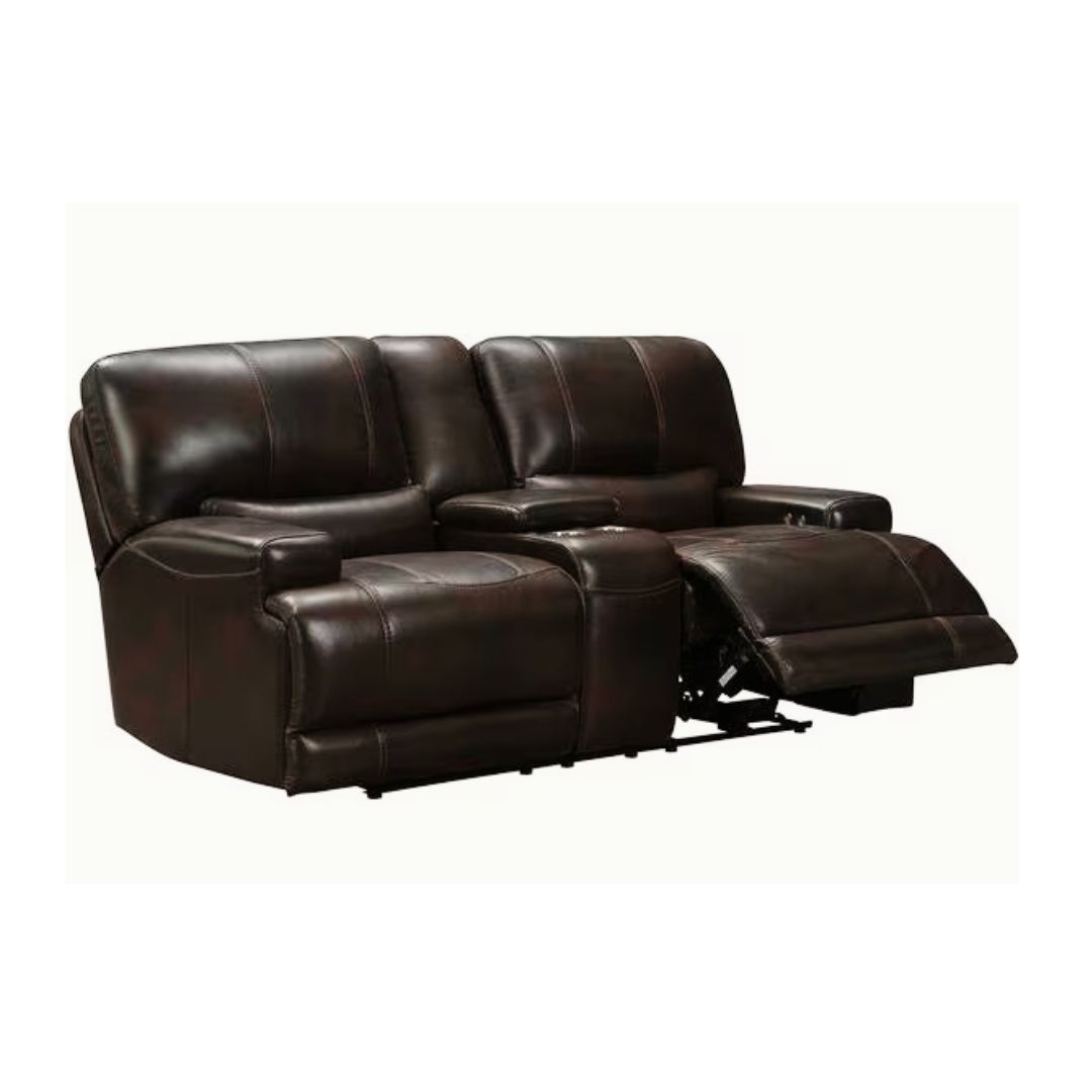 Ghế sofa góc chữ L 1115 da bò tiếp xúc cao cấp - Ảnh 11