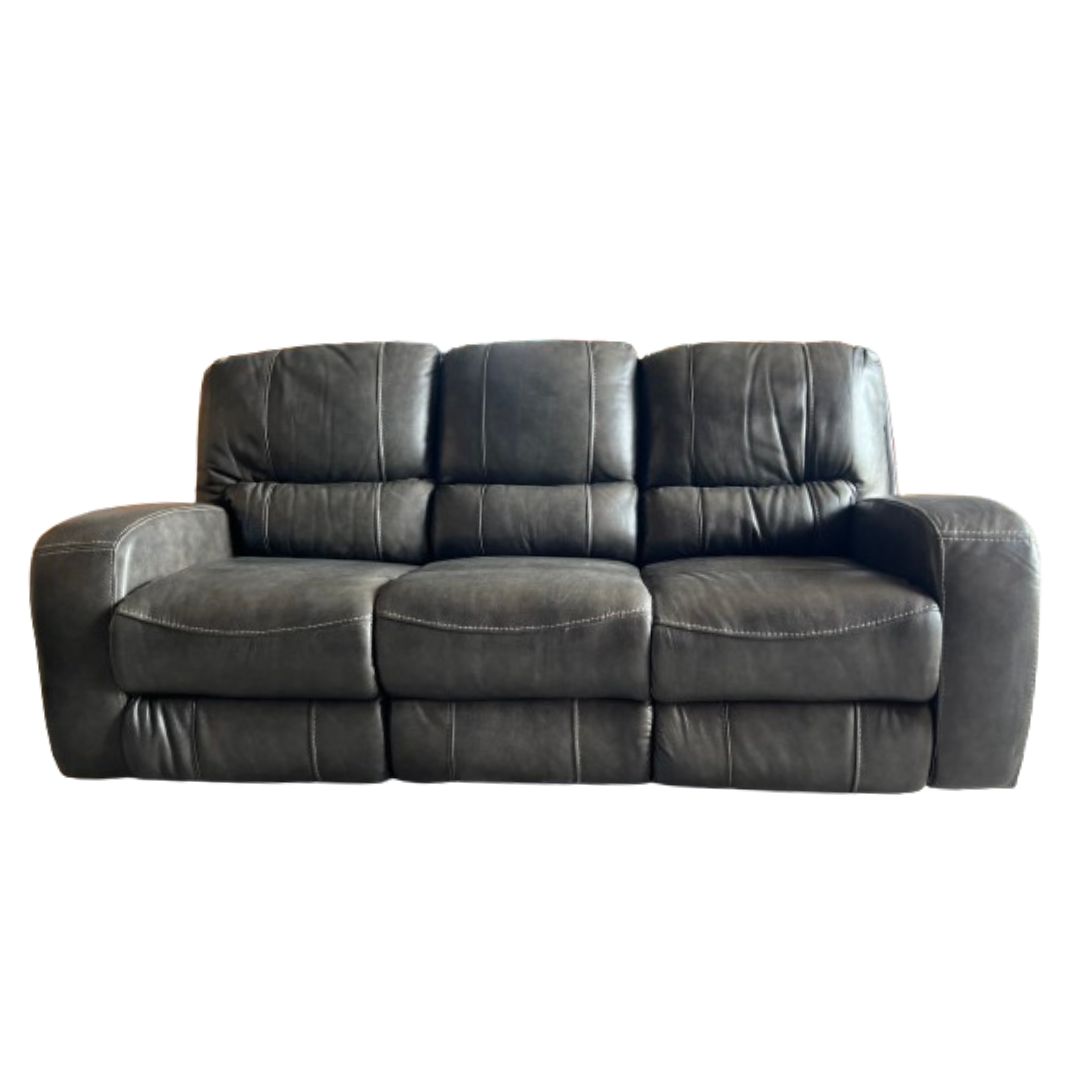 Bộ SOFA 1020 nhập khẩu da bò thật, màu đen - Ảnh 6