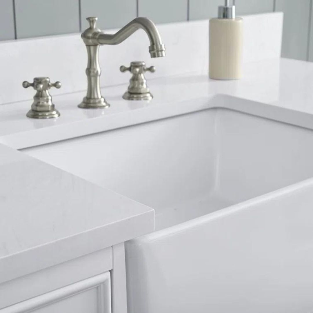 Tủ Lavabo CASEY-48 trắng mặt đá thạch anh cao cấp 48 inch - Ảnh 9