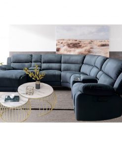 Ghế Sofa góc chữ L 1116 vải, chỉnh điện, chỉnh tựa lưng, sạc USD