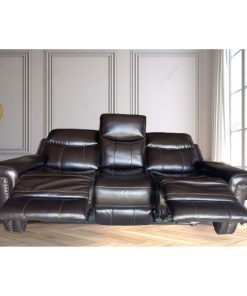 Alternative view of Ghế sofa ba chỗ 1092- L3, da pu, chỉnh điện, sạc usb