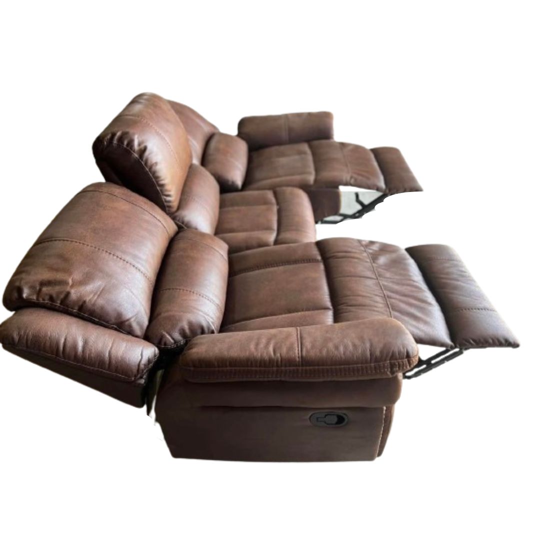 Ghế SOFA 3 chỗ ngồi 12108, da lộn chỉnh cơ - Ảnh 2