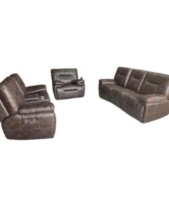 Bộ Sofa 1070 da lộn, chỉnh điện, sạc USB cao cấp