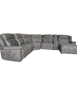Alternative view of Ghế sofa góc chữ L 1035 da lộn mịn, chỉnh điện