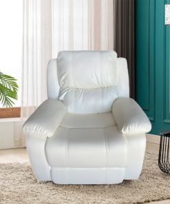 Ghế sofa đơn 1163-L1 da Pu, 2 màu, chỉnh cơ