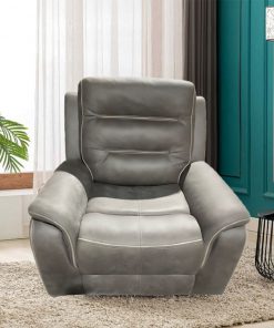 Ghế sofa đơn 1164-L1 da lộn, chỉnh cơ