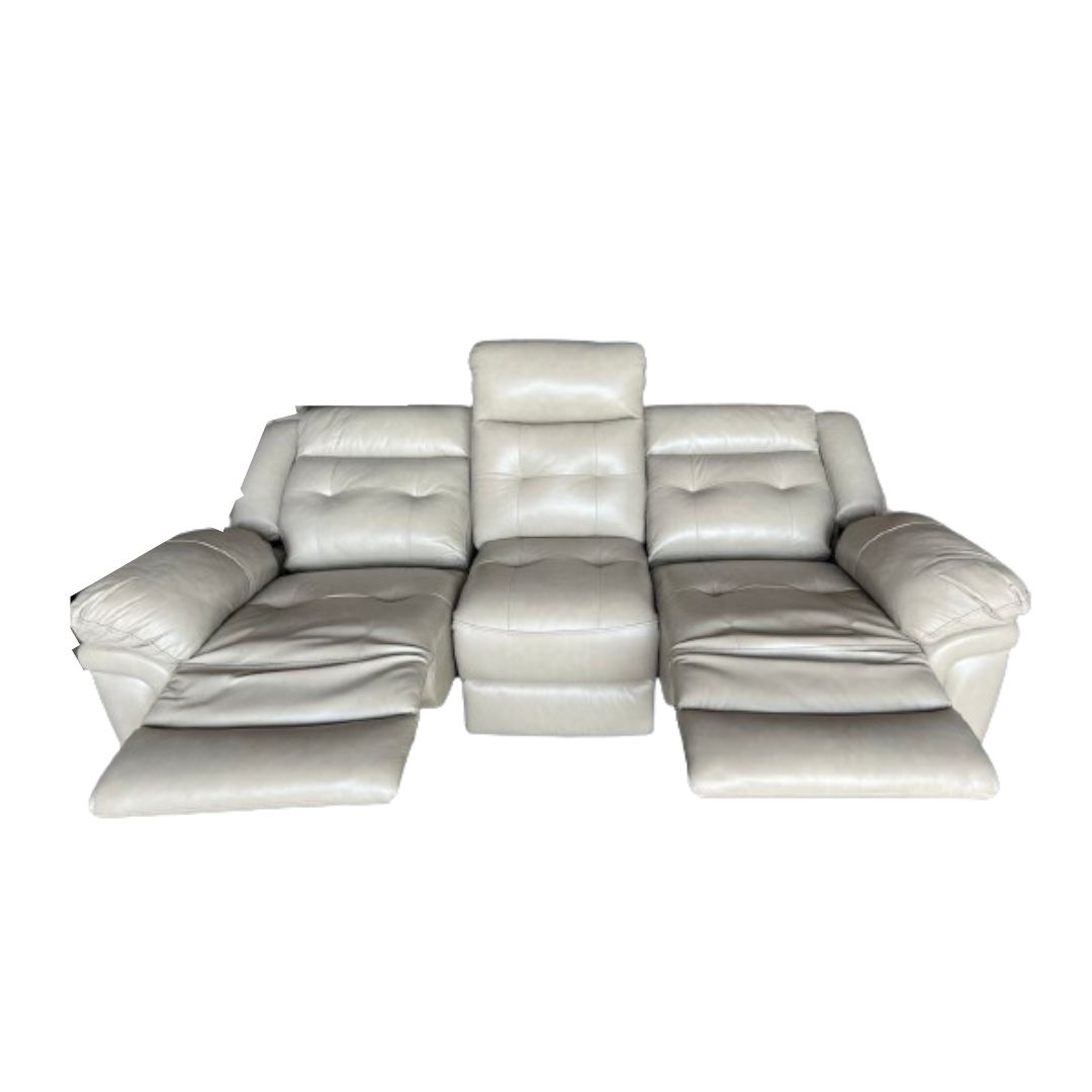 Ghế SOFA 3 chỗ ngồi 55-L3, da bò chỉnh cơ - Ảnh 3