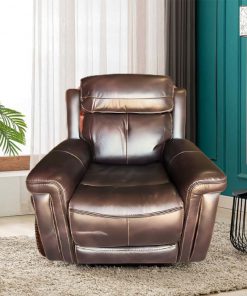 Ghế sofa đơn 1132-L1, da pu, chỉnh điện, chỉnh tựa đầu