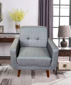 Ghế sofa vải bố xuất khẩu, màu xám