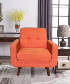 Ghế sofa vải bố xuất khẩu, màu da cam