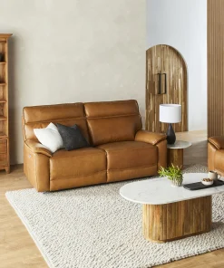 Bộ Sofa Da Bò 1-2-3 Chỉnh Điện Mới Nguyên Thùng