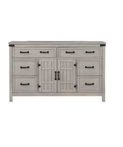 Tủ Trang Trí Gỗ Poplar 6 Ngăn Kéo – Thiết Kế Cánh Nan Hiện Đại