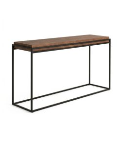Alternative view of Bàn Console Trang Trí Khung Sắt Mặt Gỗ – Phong Cách Industrial Hiện Đại