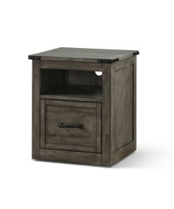 Alternative view of Tủ Đầu Giường Gỗ Cao Su Rustic – Tab Đầu Giường Xuất Khẩu Giá Rẻ