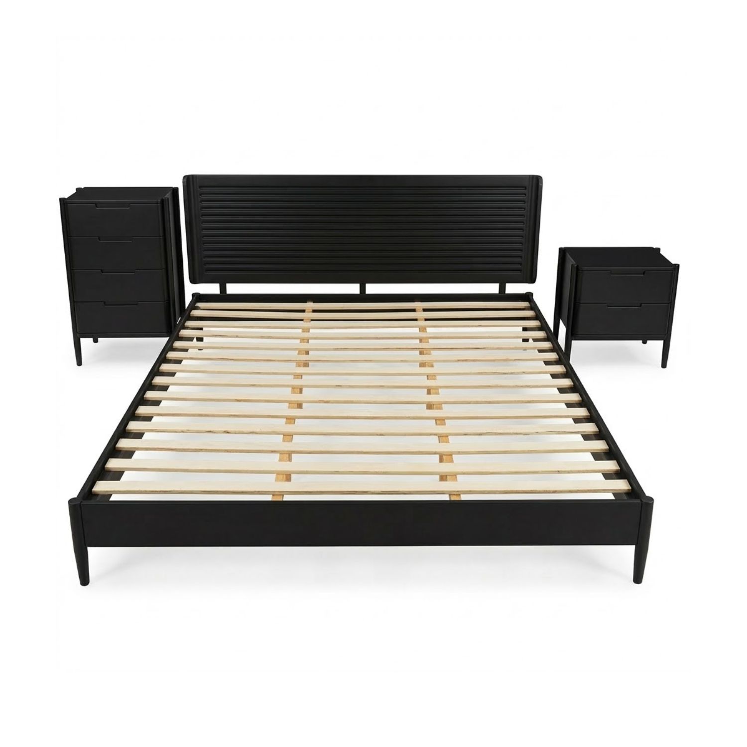 Combo Phòng Ngủ Hiện Đại - Giường Queen Size & Tủ 6 Hộc Kéo Màu Đen Sang Trọng - Ảnh 5