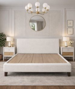 Alternative view of Giường Ngủ King Size Bọc Vải Lông Cừu Xuất Khẩu – Thiết Kế Sang Trọng