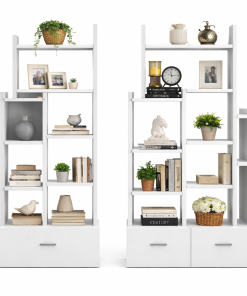 Kệ Trang Trí Hình Xương Cá MDF Cao Cấp – Thiết Kế Hiện Đại, Tiết Kiệm Không Gian
