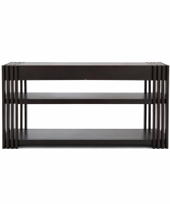 Bàn Console Gỗ Cao Su Sơn Óc Chó 2 Ngăn Kéo – Bàn Trang Trí 142cm