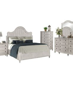 Combo giường tủ king size gỗ cao su veneer xuất khẩu