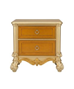 Tủ Đầu Giường Tân Cổ Điển Xuất Khẩu – Gỗ Cao Su & Veneer Sang Trọng (Kích Thước Lớn)