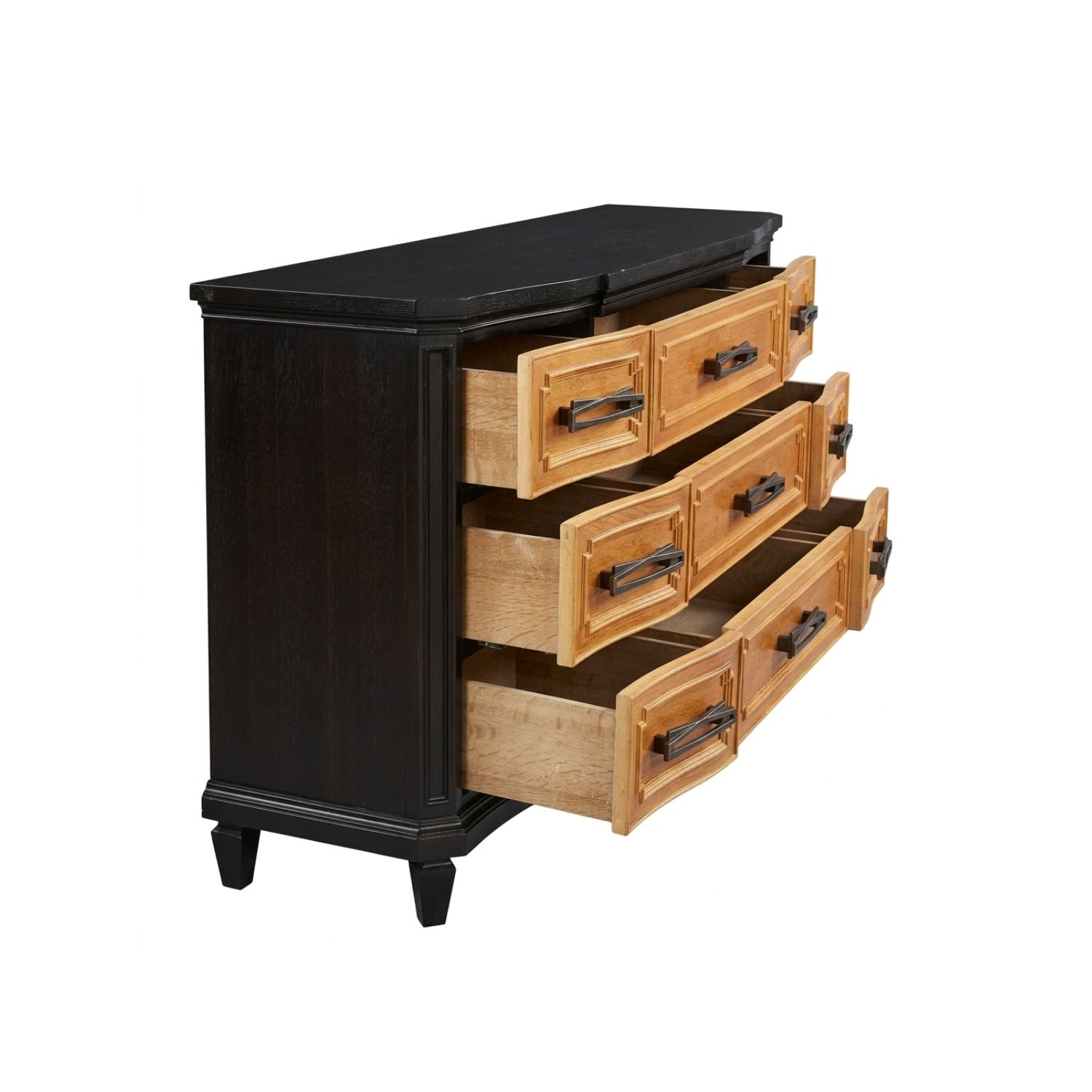 Tủ Trang Trí Nhiều Hộc Kéo Xuất Khẩu – Gỗ Cao Su & Veneer Cao Cấp (Hàng Nguyên Khối) - Ảnh 3