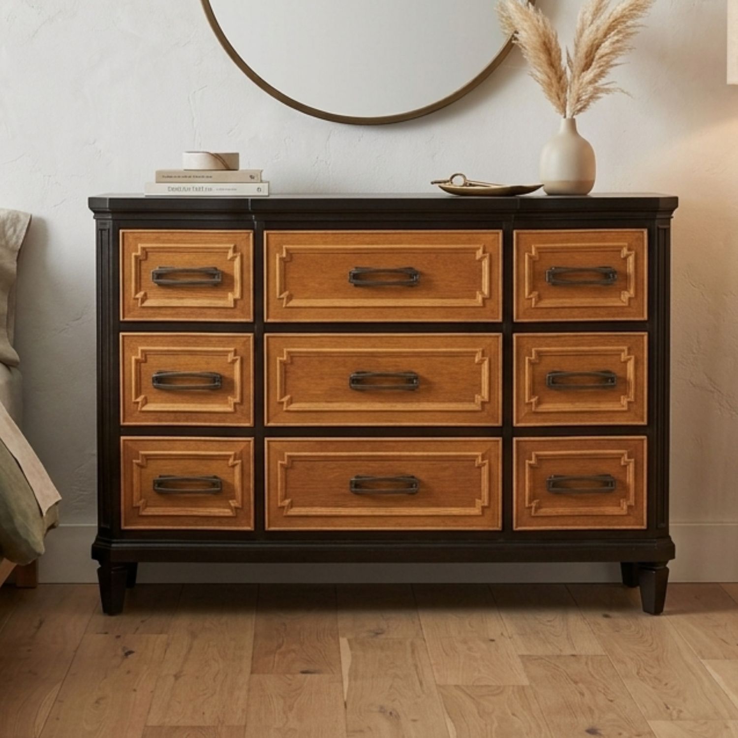 Tủ Trang Trí Nhiều Hộc Kéo Xuất Khẩu – Gỗ Cao Su & Veneer Cao Cấp (Hàng Nguyên Khối) - Ảnh 6