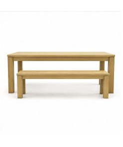 Bộ Bàn Ăn- Ghế Băng Dài (Bench) – Gỗ Sồi Mỹ 100% Chuẩn Xuất Khẩu