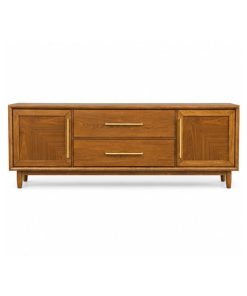 Kệ Kính Tivi Tân Cổ Điển Cao Cấp (Media Console) – Gỗ Cao Su & Veneer Xuất Khẩu