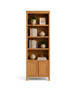 Tủ Kệ Trang Trí Dáng Cao (Bookcase) – 100% Gỗ Sồi Tự Nhiên Xuất Khẩu