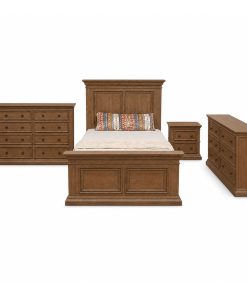 Combo Phòng Ngủ Queen Size & Bộ 3 Tủ Cao Cấp – Gỗ Cao Su & Veneer Xuất Khẩu