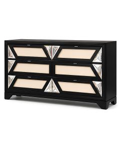 Alternative view of Tủ Ngăn Kéo Tân Cổ Điển Cao Cấp (Double Dresser) – 6 Hộc Kéo Gỗ Cao Su & Veneer Xuất Khẩu