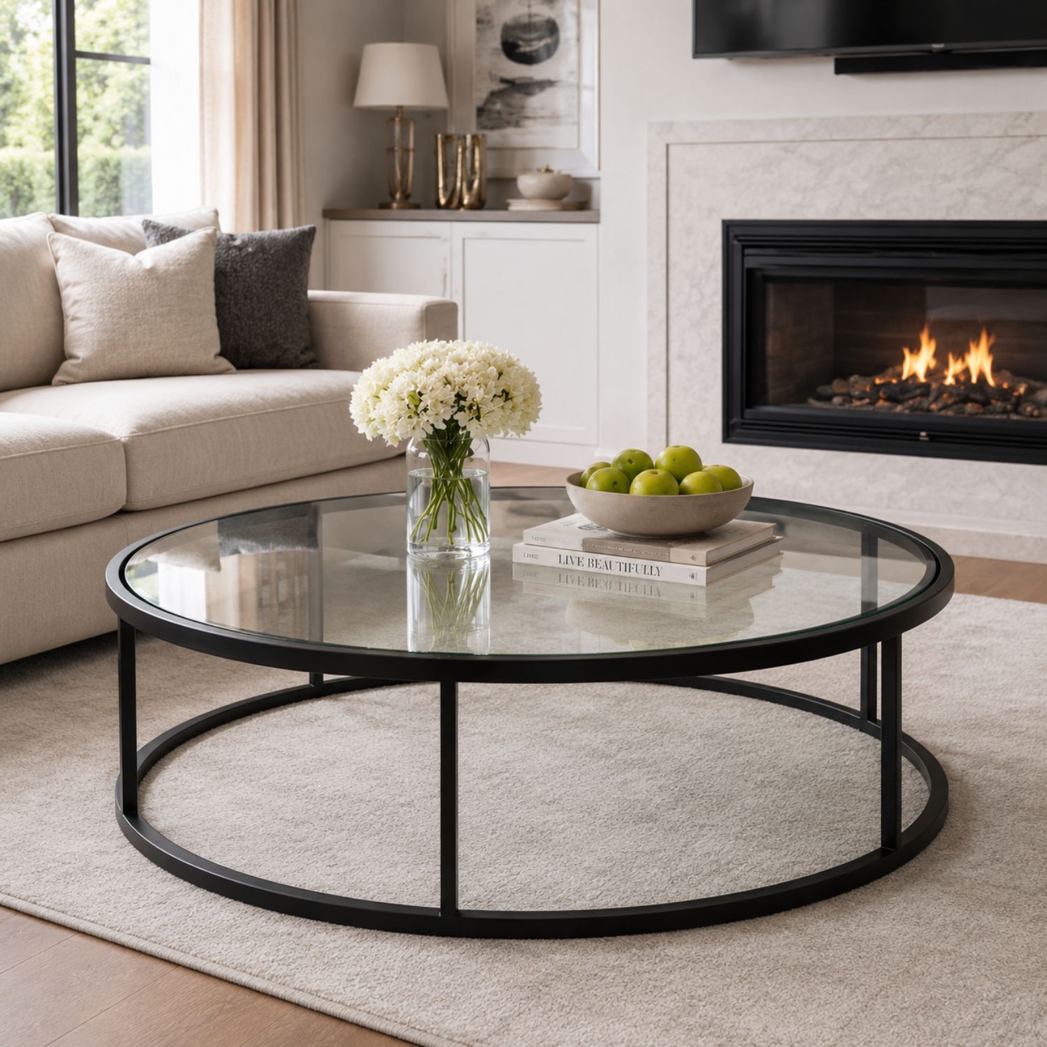 Bàn Sofa – Bàn Trà Mặt Kính Cường Lực Cao Cấp (Hàng Xuất Khẩu) - Ảnh 3