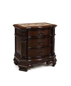 Alternative view of Tủ Đầu Giường Đại Cỡ Mặt Đá Thượng Hạng (Nightstand) – Gỗ Cao Su & Veneer Xuất Khẩu