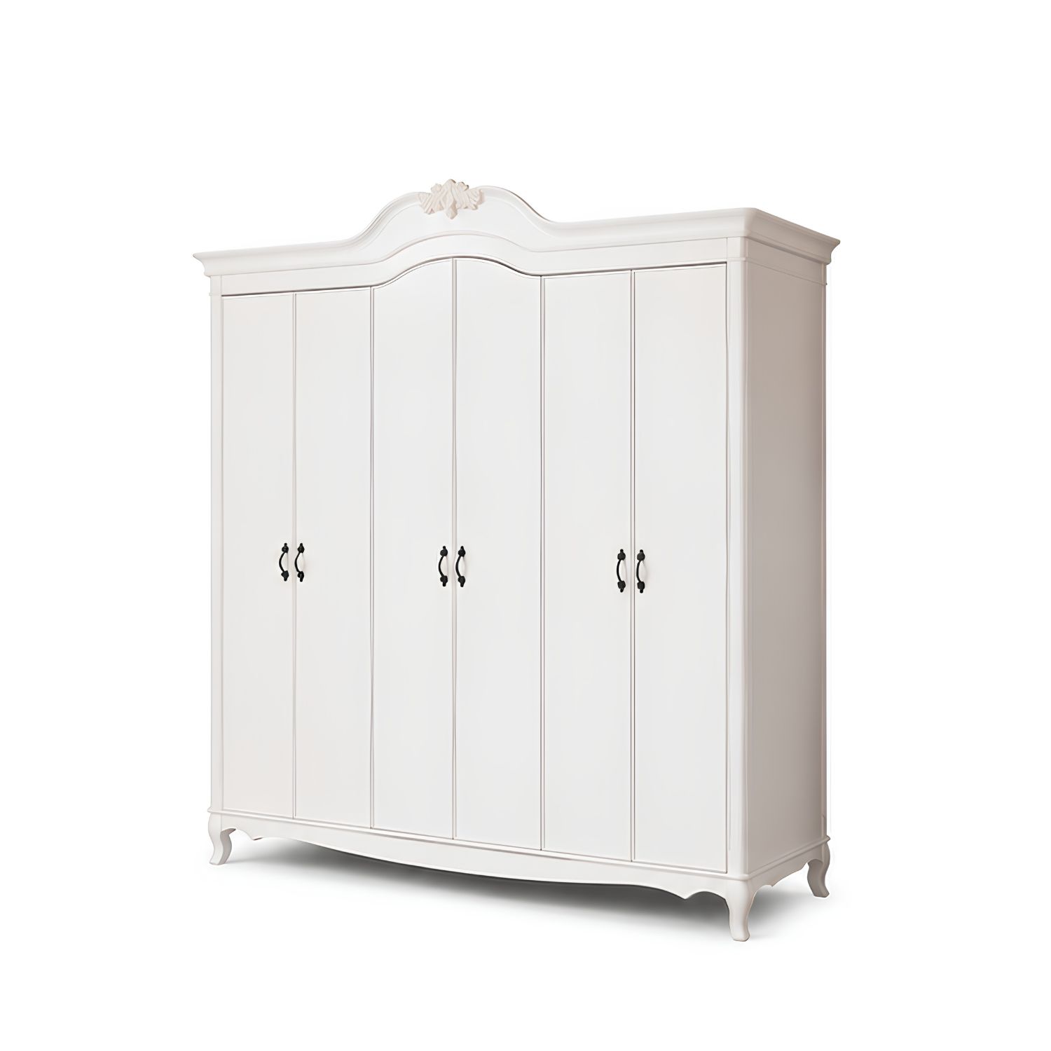 Tủ Quần Áo Đại Cỡ 6 Cánh Cao Cấp (Wardrobe) – Gỗ Cao Su & Veneer Xuất Khẩu - Ảnh 2