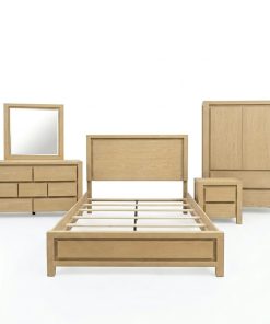 Alternative view of Combo Giường Tủ Gỗ Sồi Xuất Khẩu Mỹ